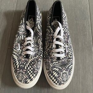 VANS Authentic Trippy Geometric Print Sneakers 6.5 Men's / 8 Women's